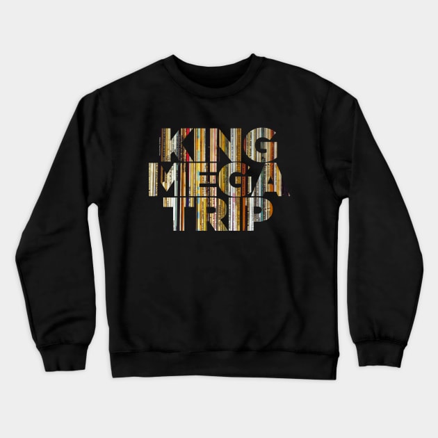 King Megatrip Neo Logo (records) Crewneck Sweatshirt by Megatrip